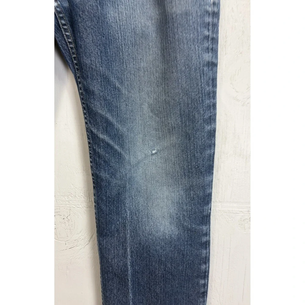 American Giant Mens Jeans Size 30 x 27 Blue Distressed Made in USA Denim